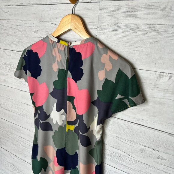 Boden Blouse Womens Size US 2 Colorful Ravello Floral Silk Blend Springtime - Picture 11 of 15